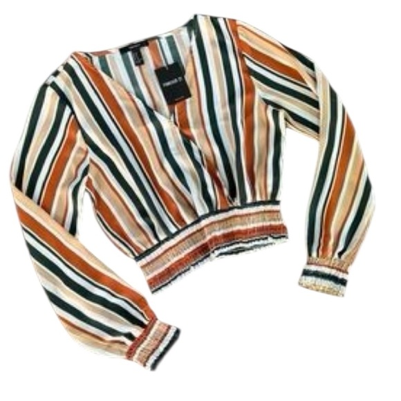 Forever 21 Tops - 🆕 FOREVER 21 Striped Blouse Size M